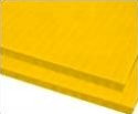 4mm 18 x 12 Yellow plastic corrugated sheets pads coroplast