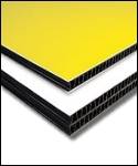 2 Sided Corrugated plastic core, double-sided aluminum faces,corrugated plastic sheets 4mm