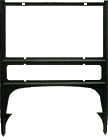 Black Realicade sign holder for 18 x 24 plastic corrugated sheets pads coroplast