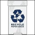 Corrugated Plastic Recycling Bins for Paper Bags